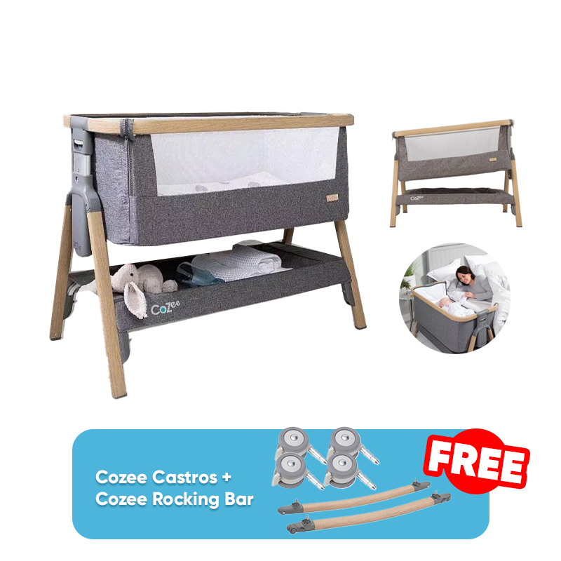 Tutti Bambini Cozee Bedside Crib + FREE GIFT